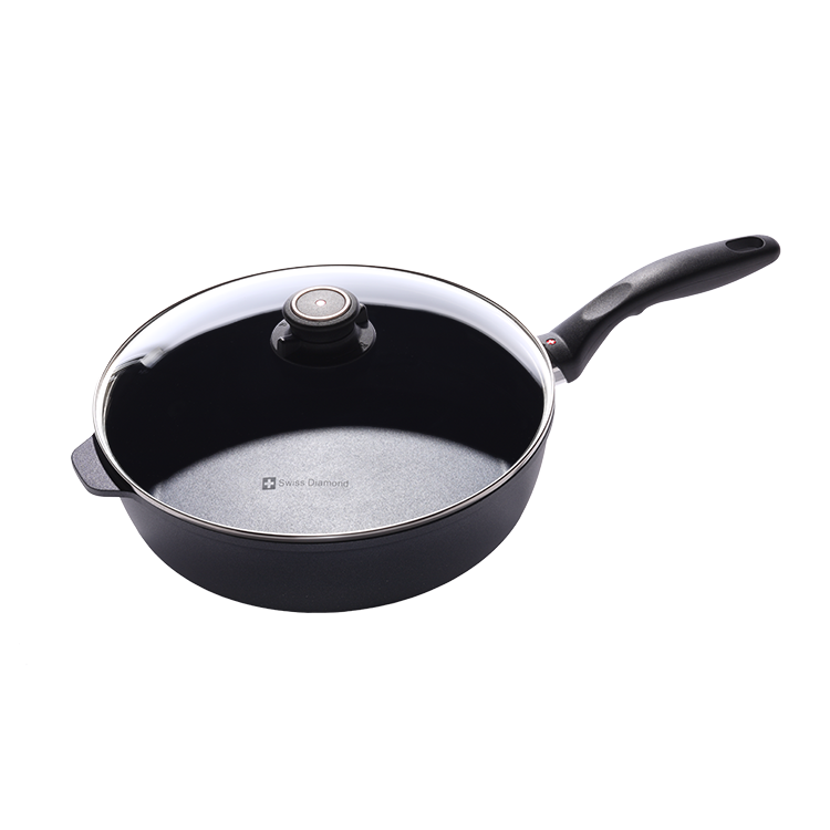 Swiss Diamond XD Saute Pan w/Lid 4.3 qt