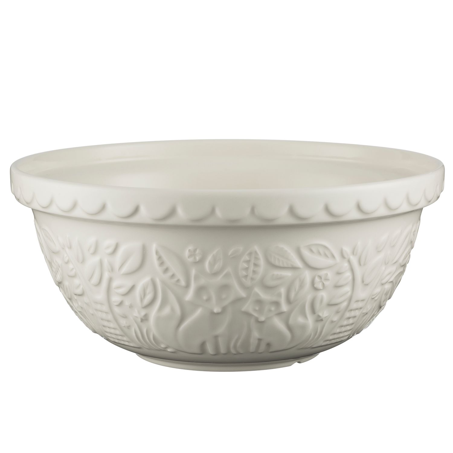 In The Forest Mixing Bowl, Color: Cream Fox 11.75"