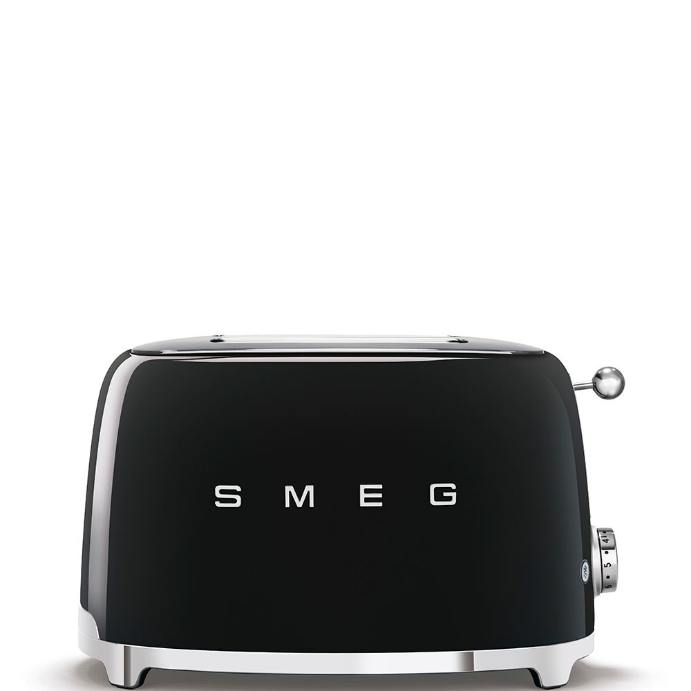 SMEG 2 Slice Toaster Retro-Style, Color: Black