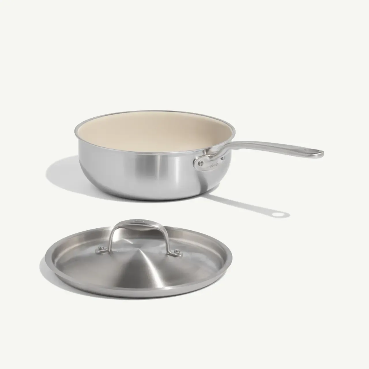 MADE IN- 3 QT CeramiClad Saucier