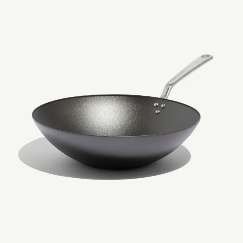 MADE IN - 12” BLUE CARBON STEEL WOK (SEASONED)