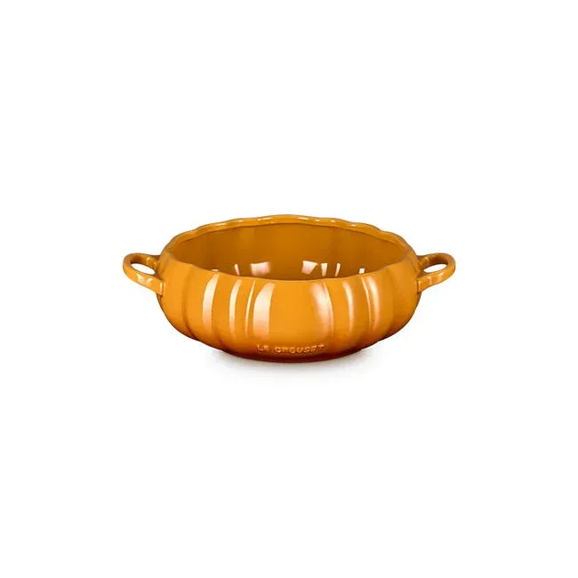 Le Creuset Pumpkin Serving Bowl 4Qt Persimmon