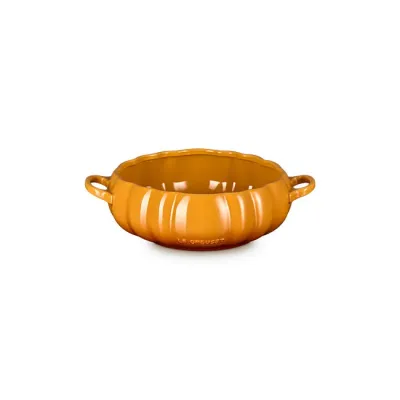 Le Creuset Pumpkin Serving Bowl 4Qt Persimmon