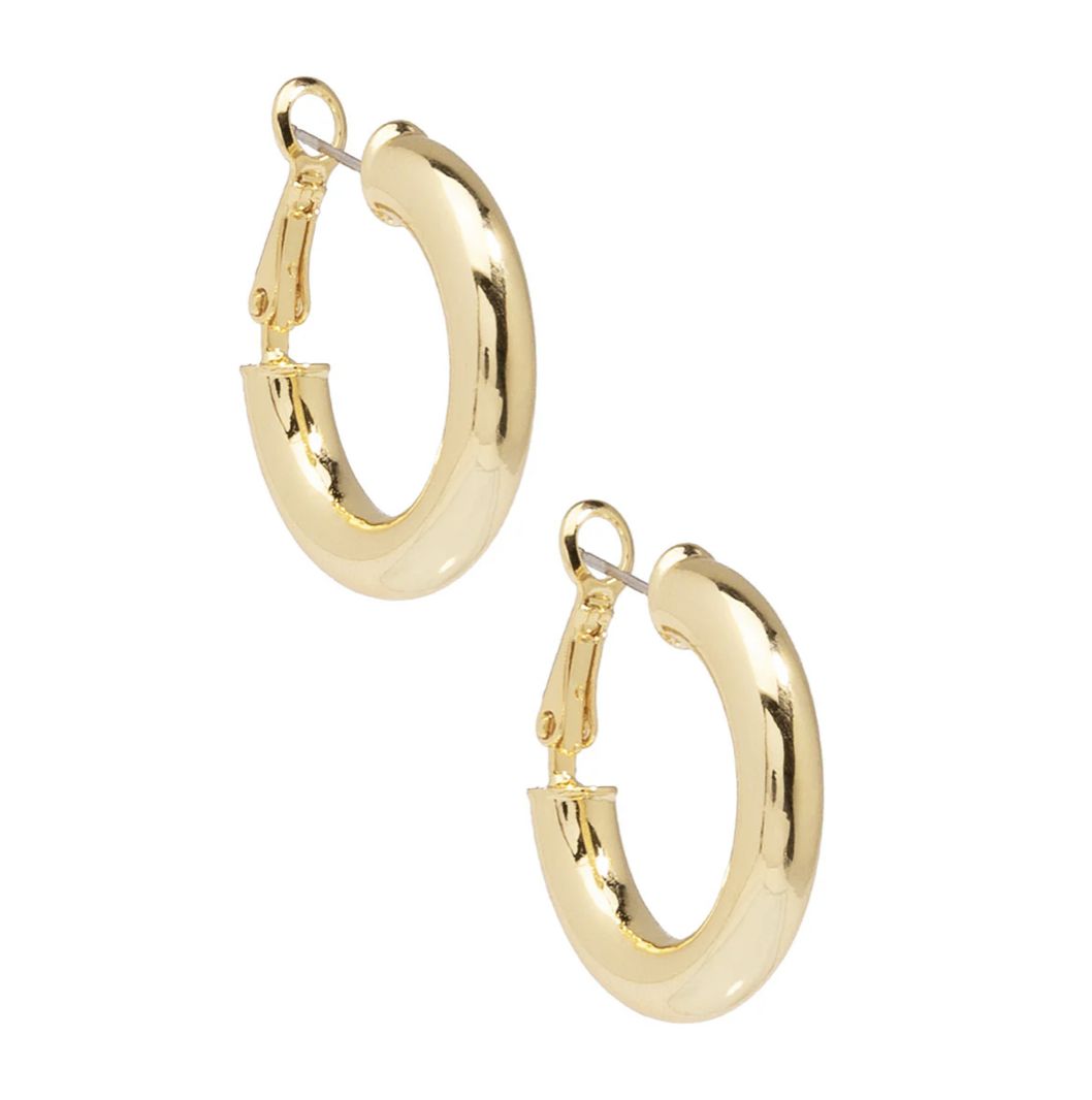 Mini Hoop Earring, Colour: Gold