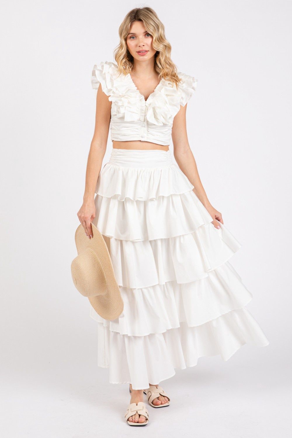 Tiered Ruffle Skirt