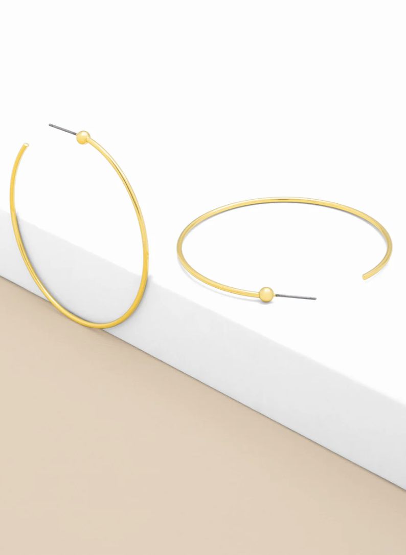 Large Slim Gold Hoop