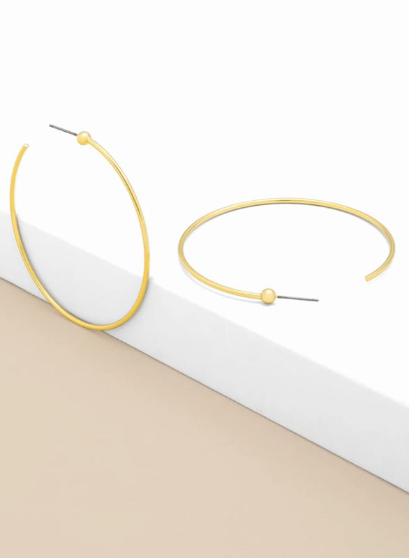 Large Slim Gold Hoop