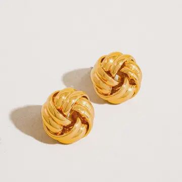 Weaved Stud Earring