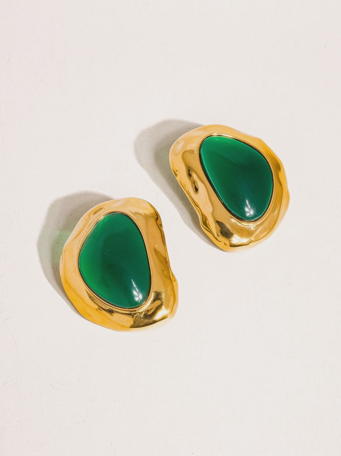 Green Stone Stud