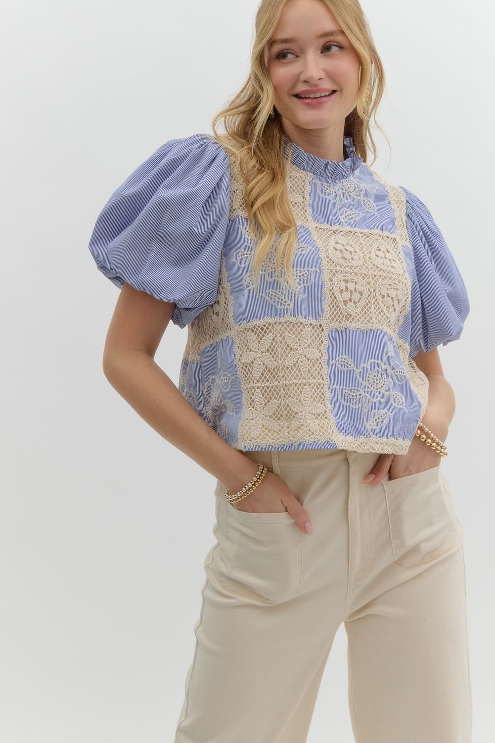 Bubble Short Sleeve Pullover