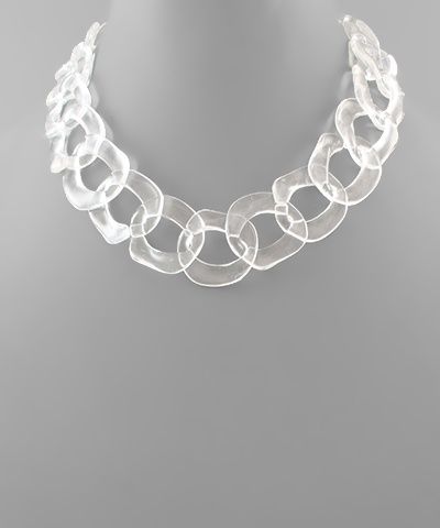 Clear Link Necklace