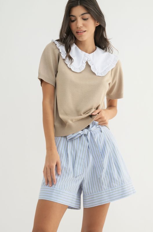 Peter Pan Collar Sweater Top