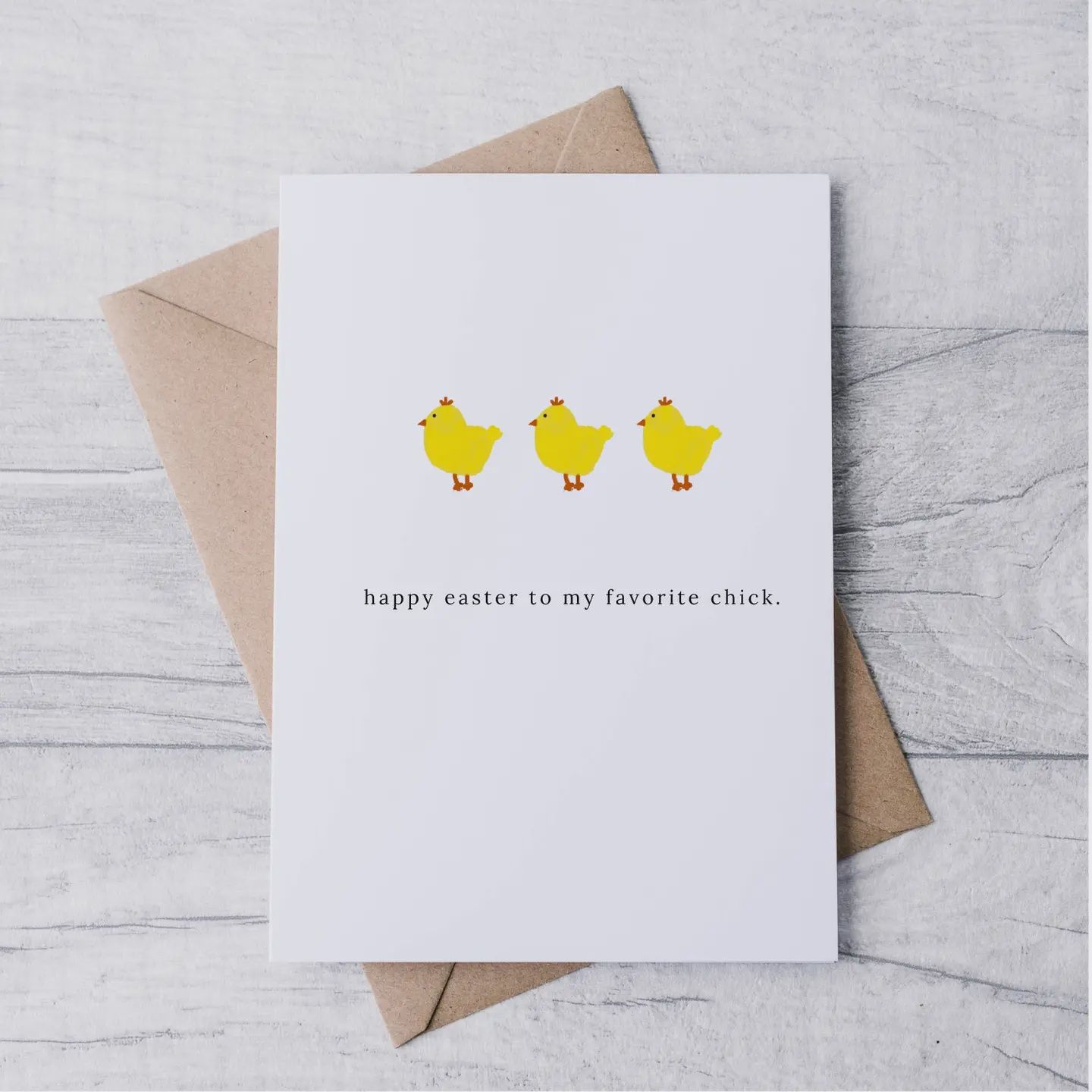 &quot;Happy Easter To My Favorite Chick&quot; Card