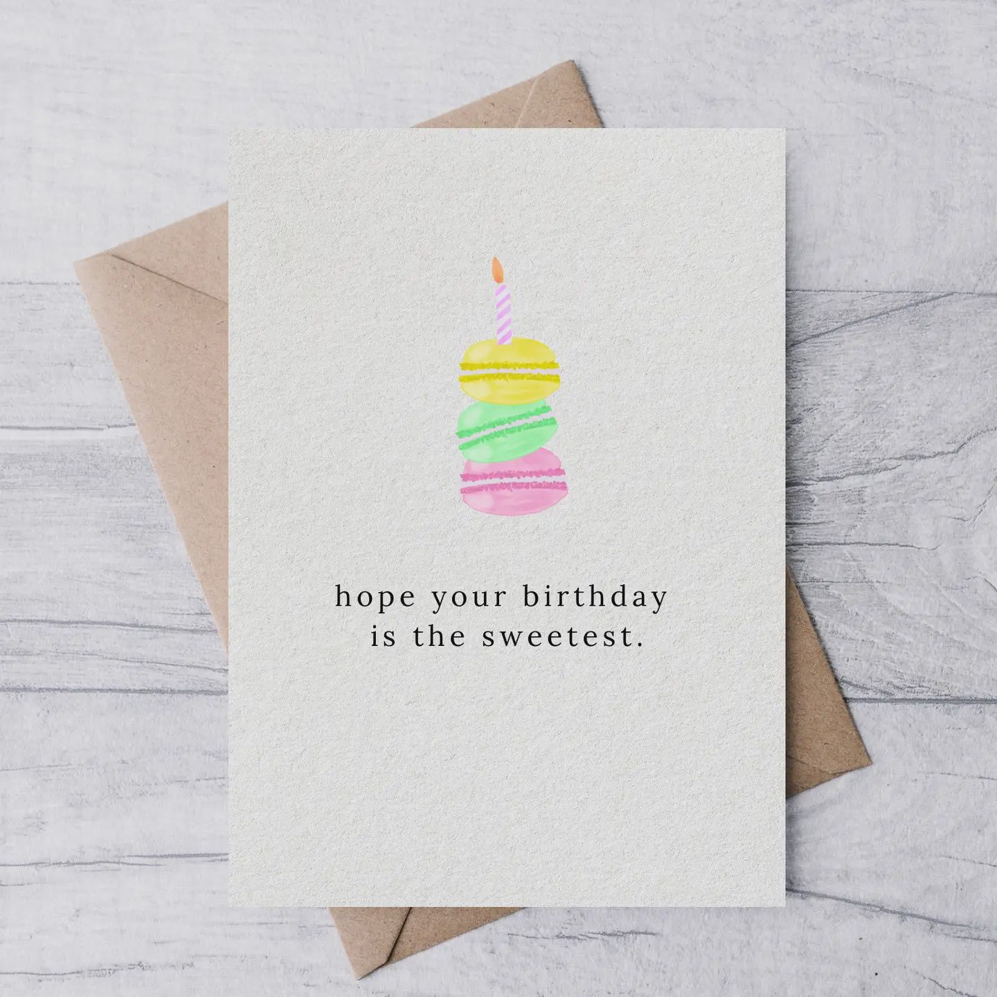 &quot;Hope your birthday is the sweetest&quot; card