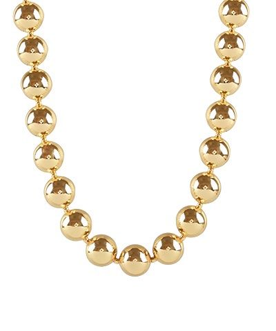 Large Gold Ball Necklace