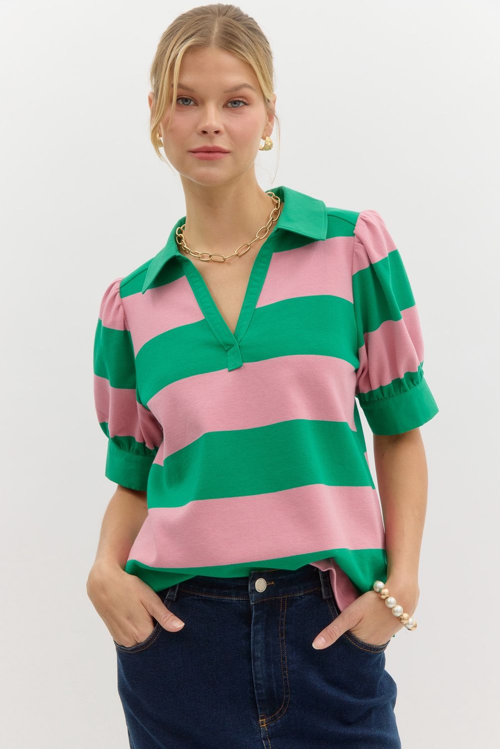 Wide Stripe Top