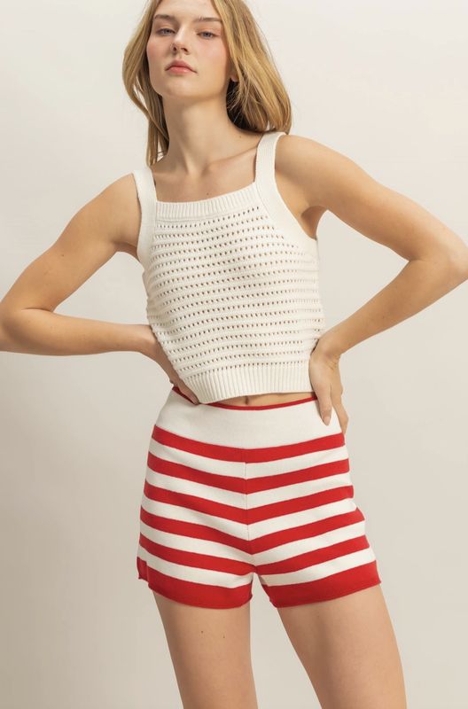 Fitted Knit Shorts