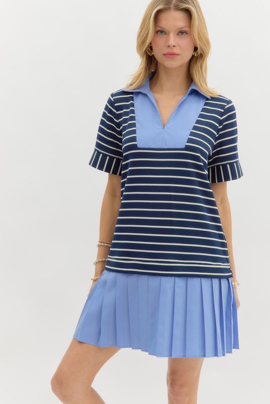 Mini Pleat Dress