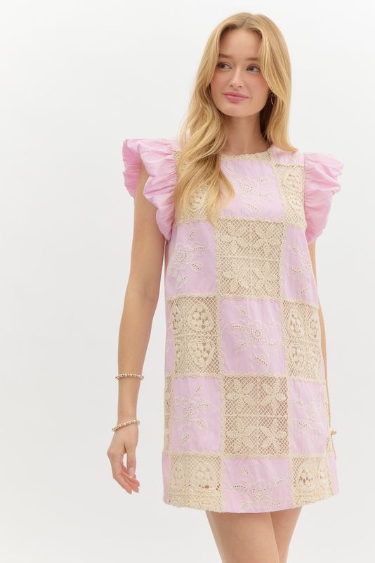 Crochet Panel Dress