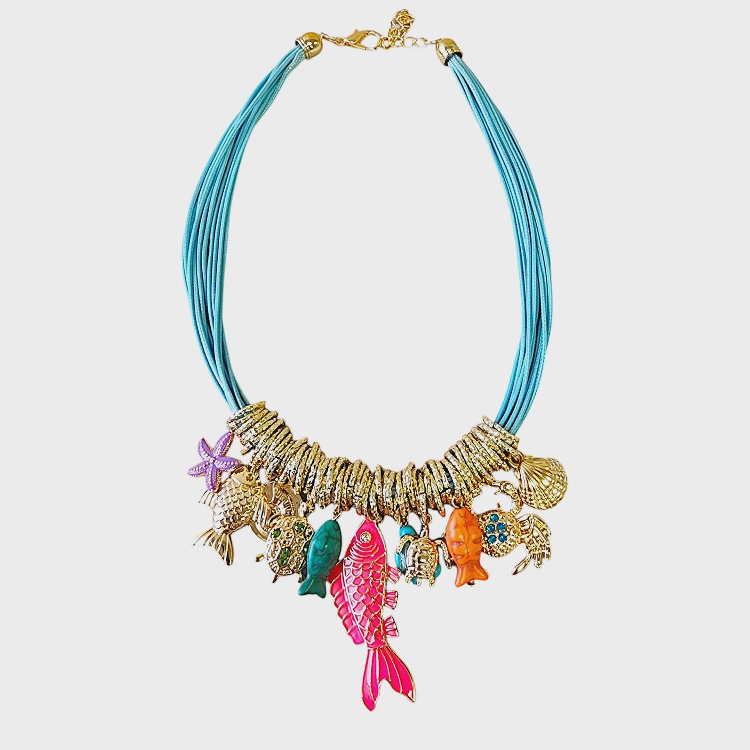 Turquoise Charm Necklace