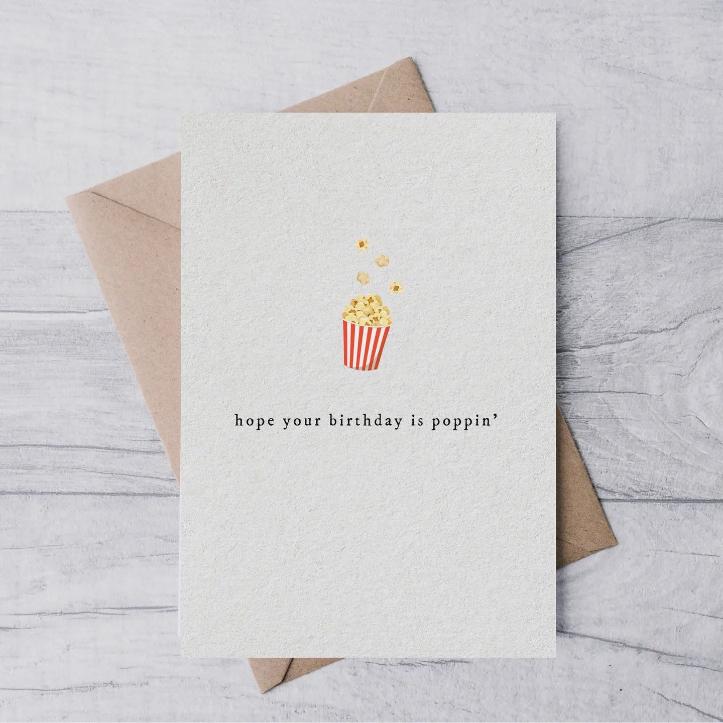 &quot;Hope Your Birthday’S Poppin’&quot; Card