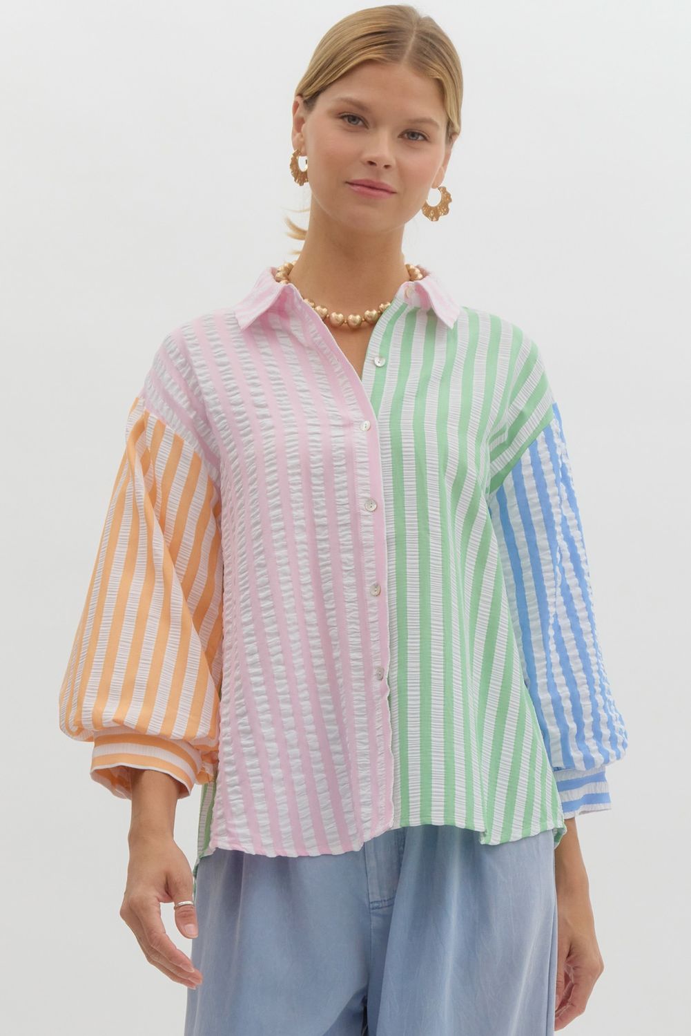 Pink Combo Top