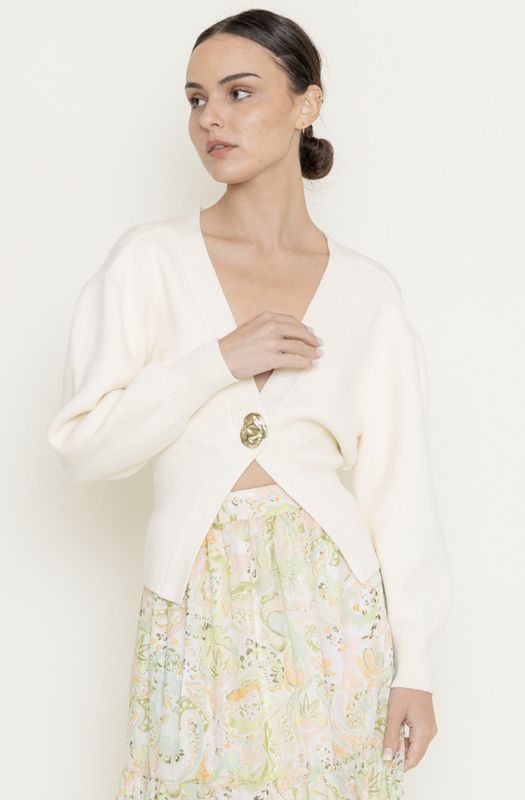 Gold Button Cardigan