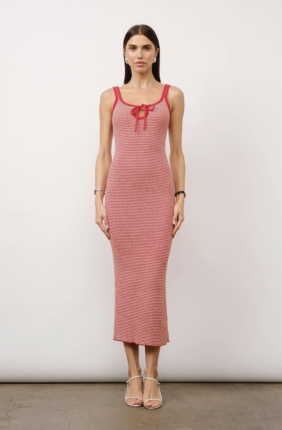 Tie-Front Knit Maxi