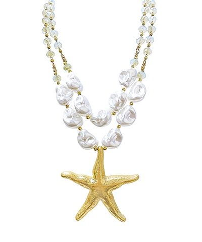 Pearl Starfish Necklace