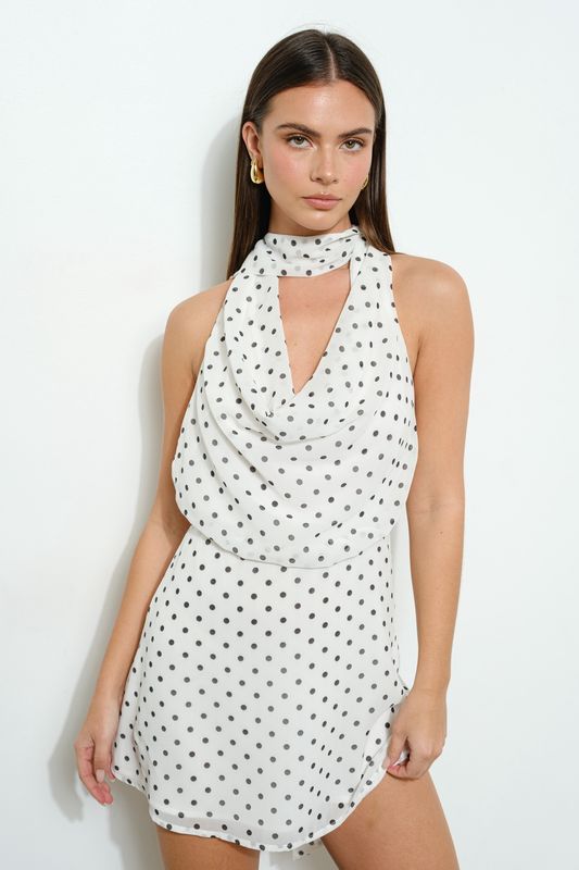 Halter Polka Dot Mini