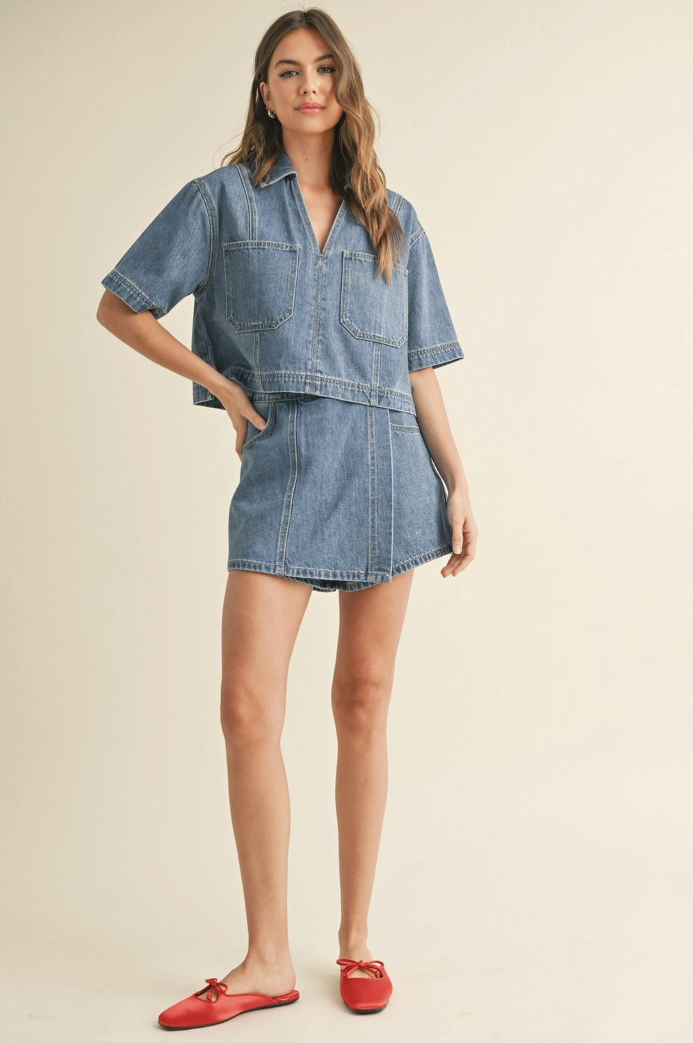 Denim Skort