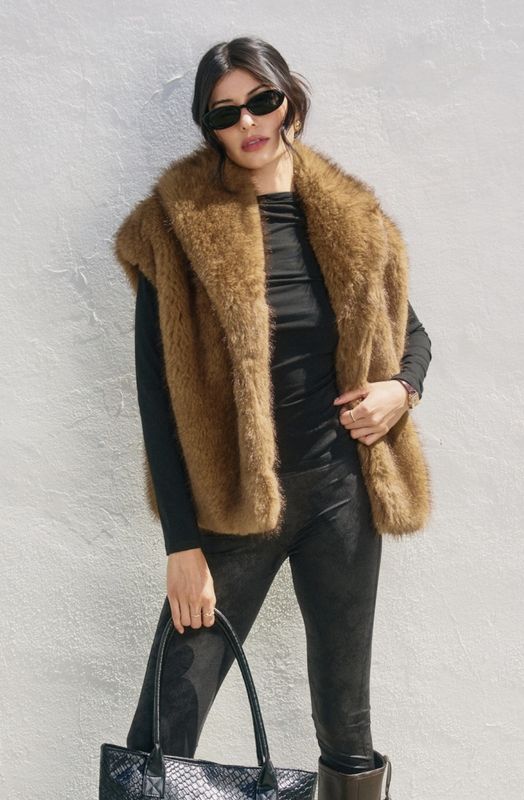 Brown Fur Vest