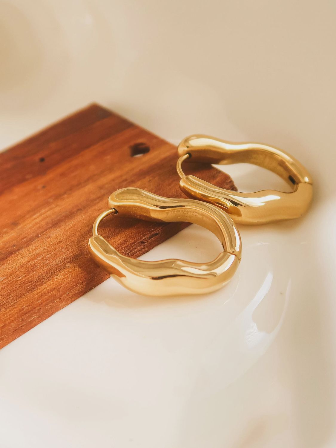 Oval Hoop Earring