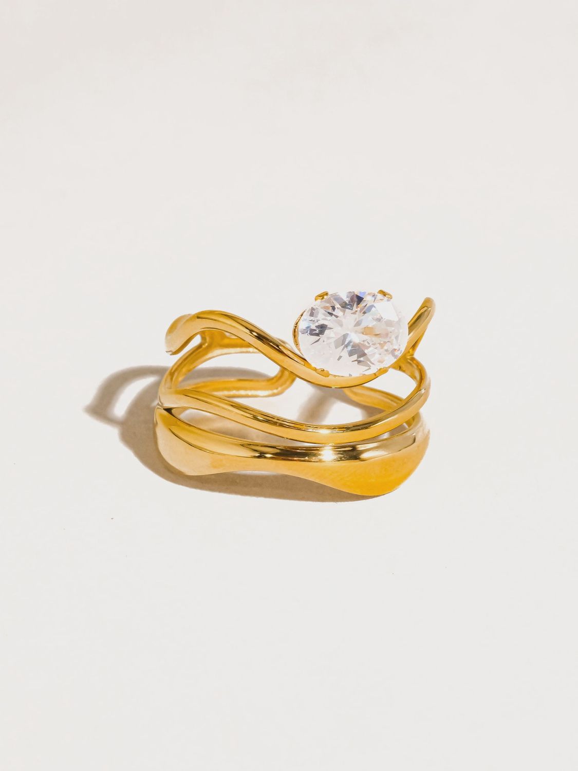 Abstract Cz Ring