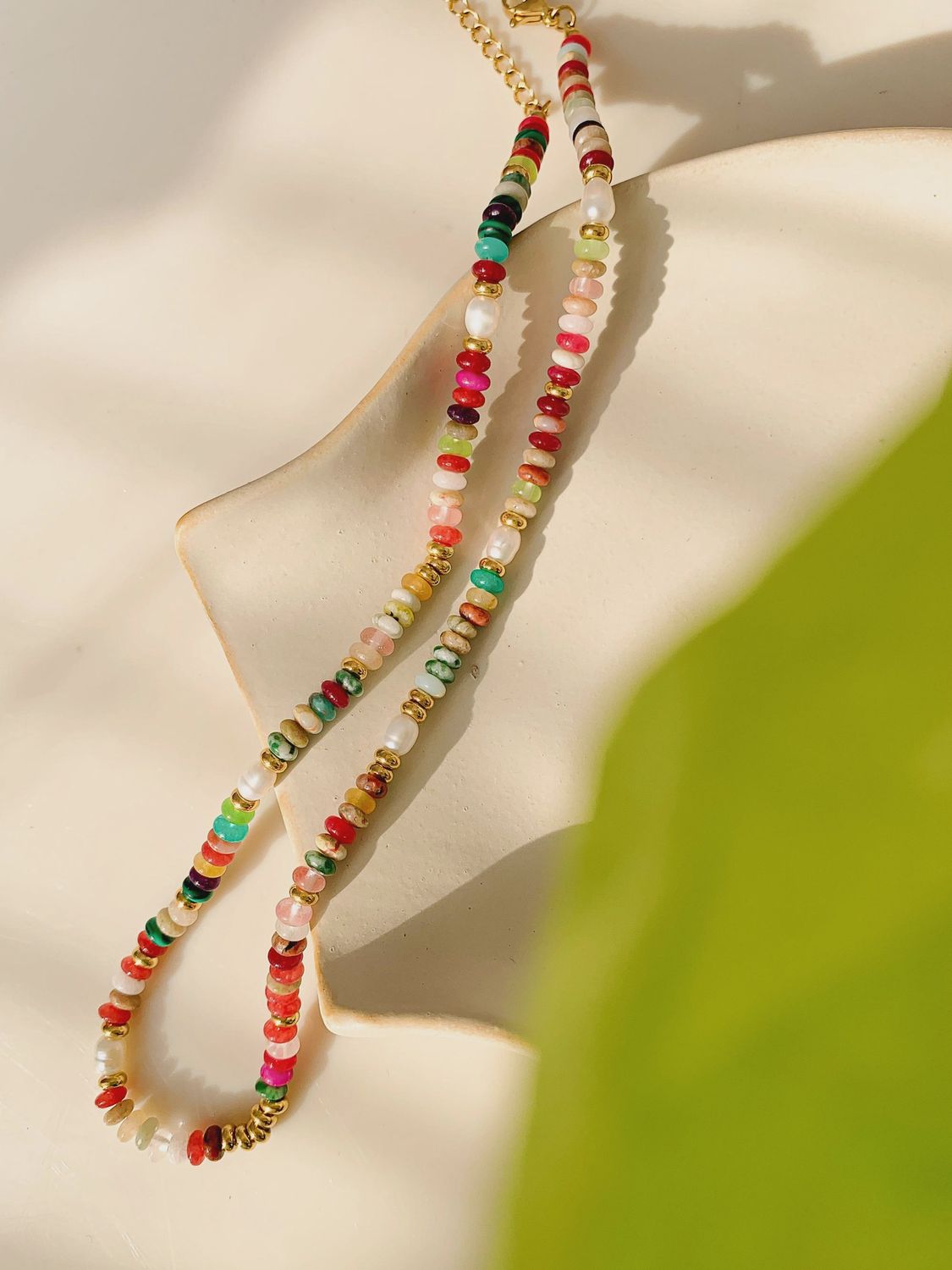 Boho Color Beaded Necklace
