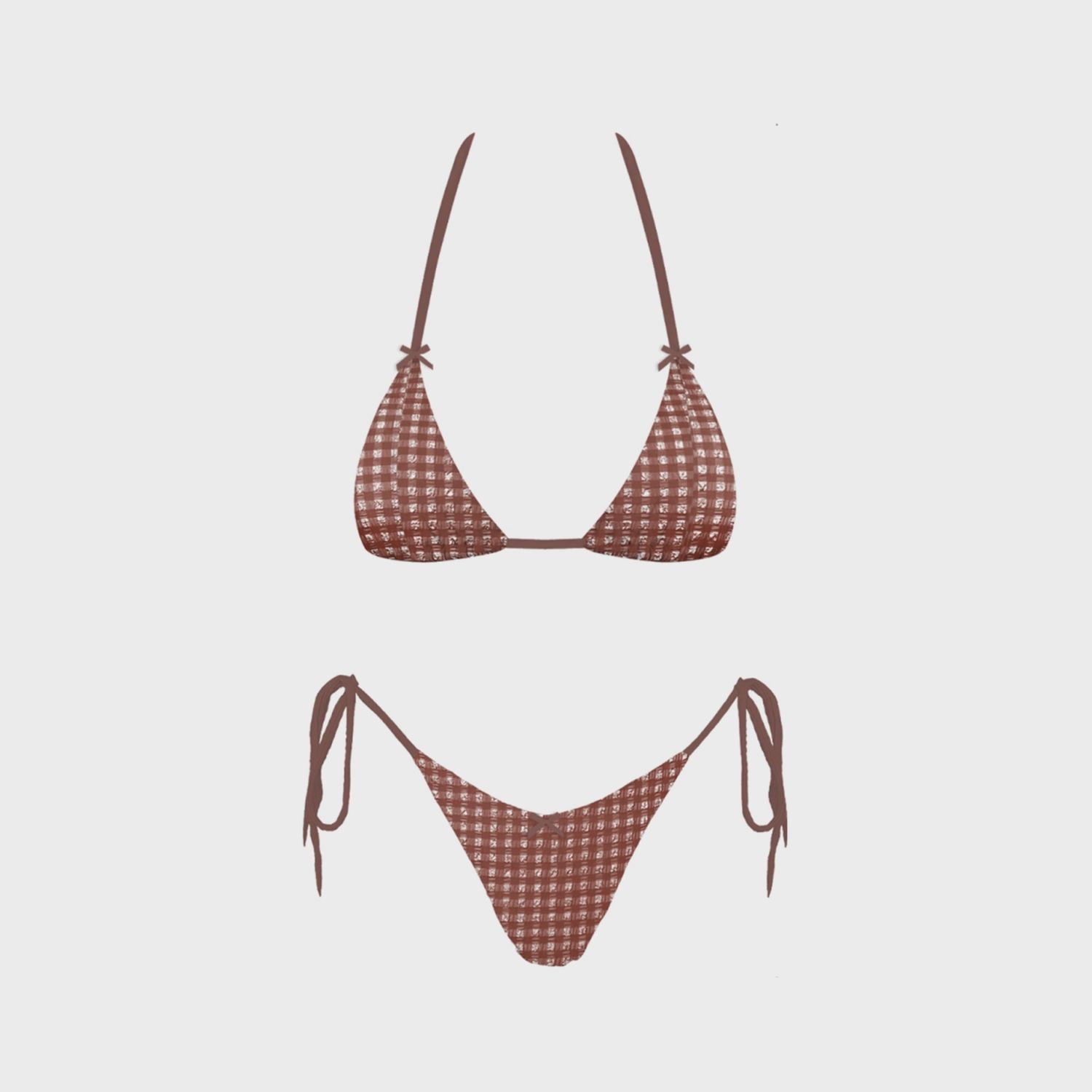 Brown Bow Bikini