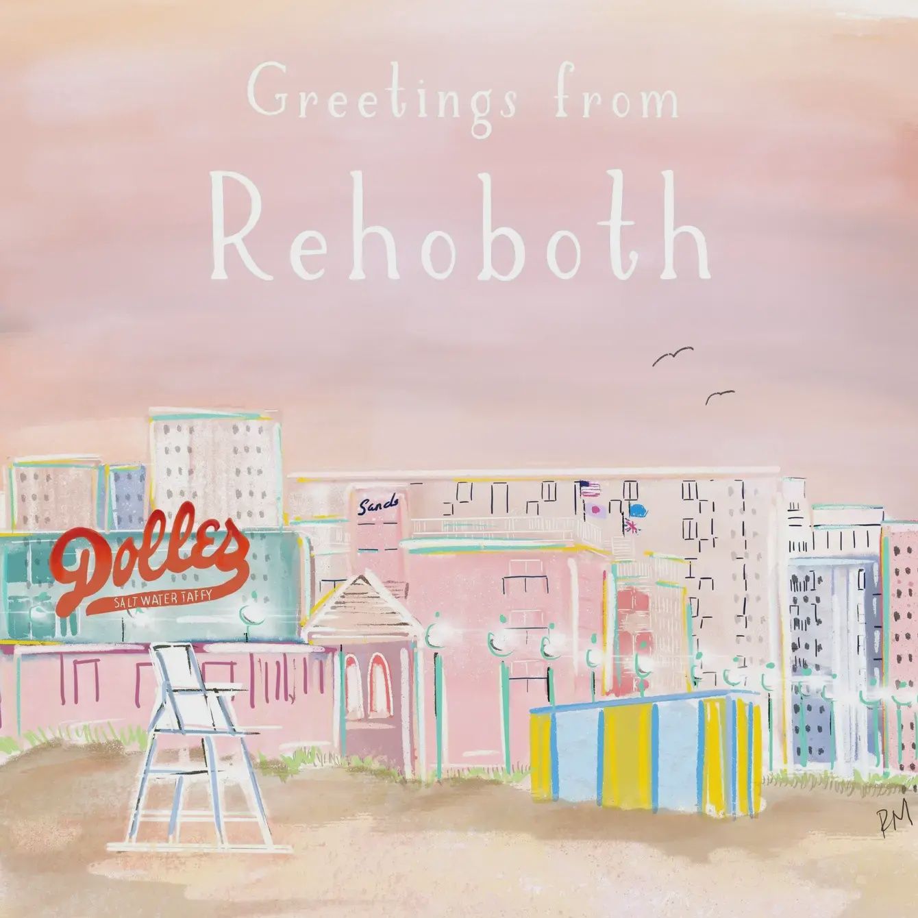 Rehoboth Boardwalk - Art Print