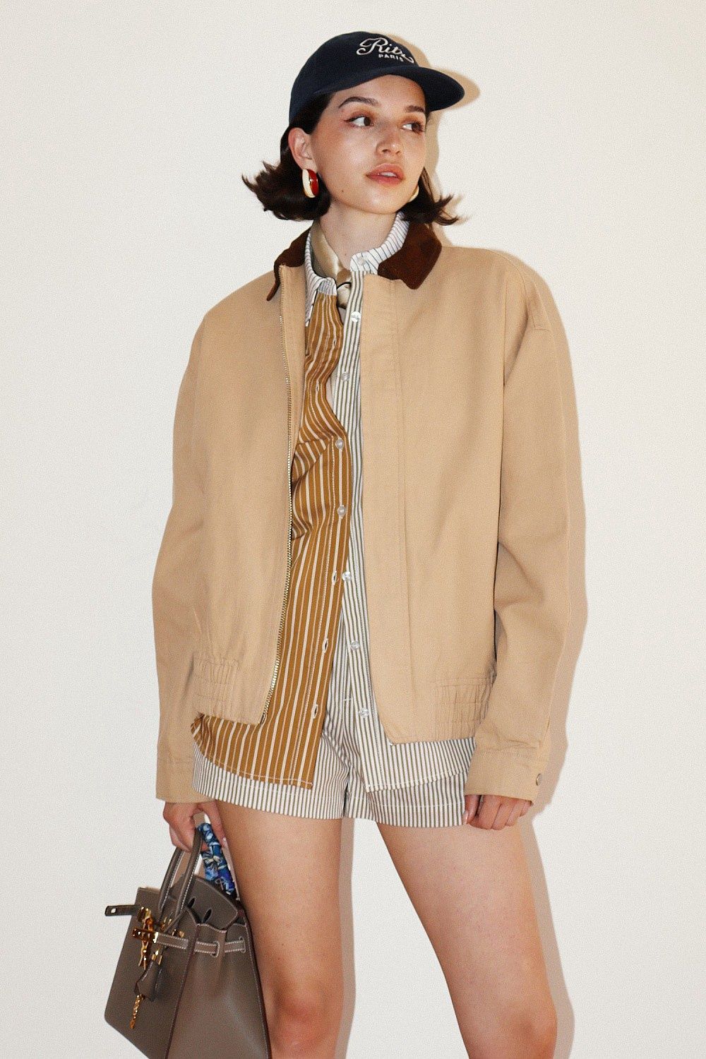 Contrast Collar Jacket