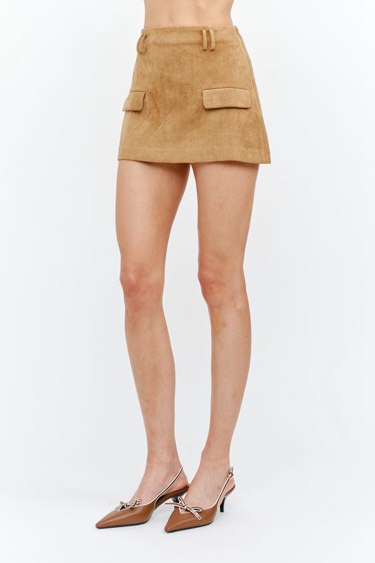 Vegan Suede Skirt