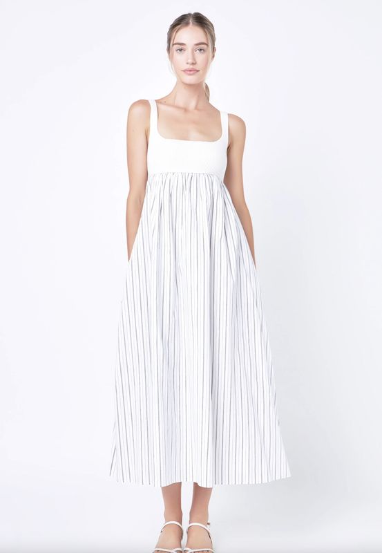 Knit Combo Maxi Dress