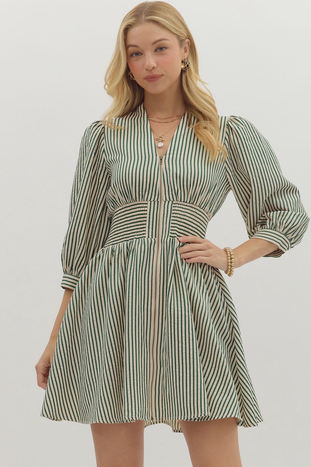 Long Sleeve Zip Mini