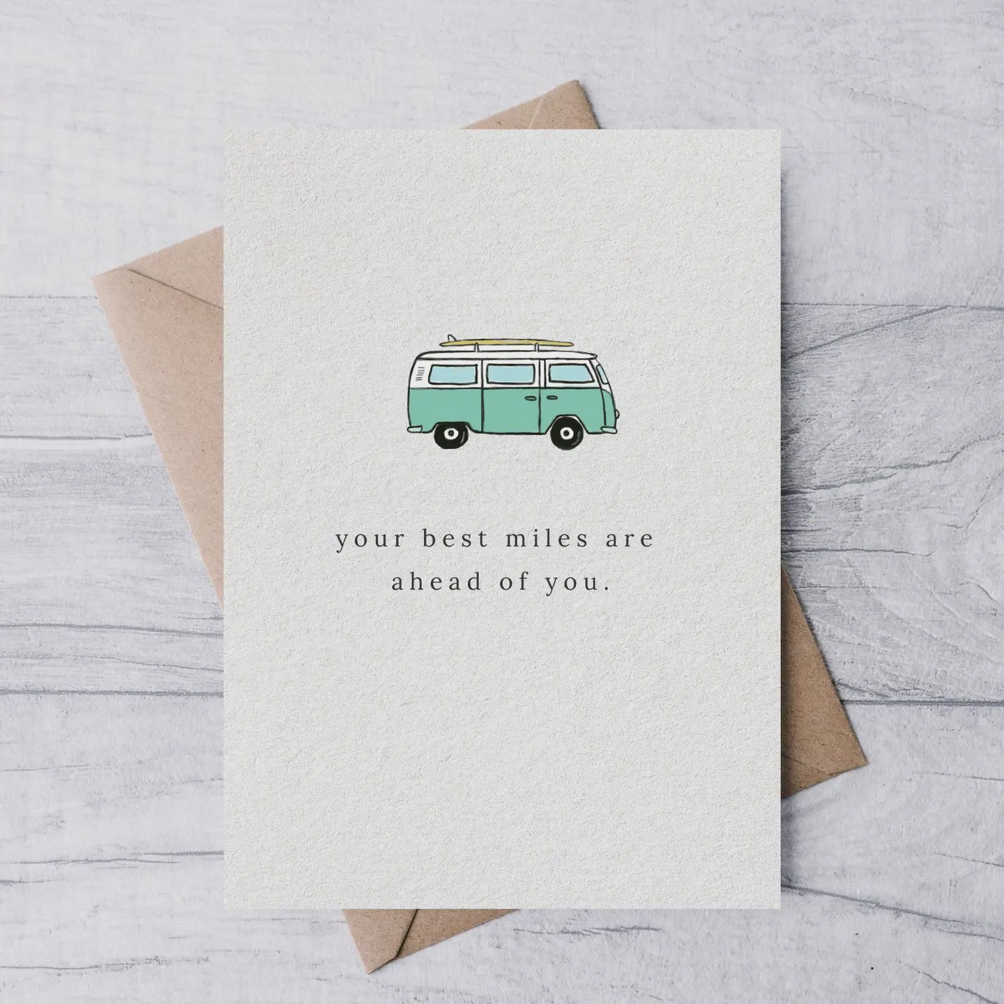 &quot;Your Best Miles&quot;  Birthday Card