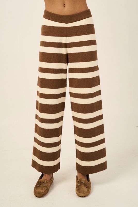 Brown Stripe Lounge Pant