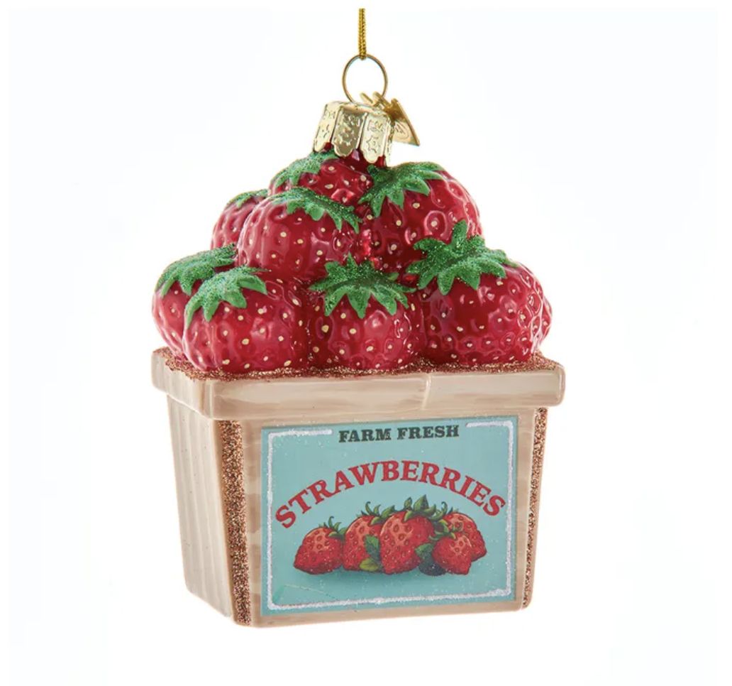 Strawberry Basket Ornament