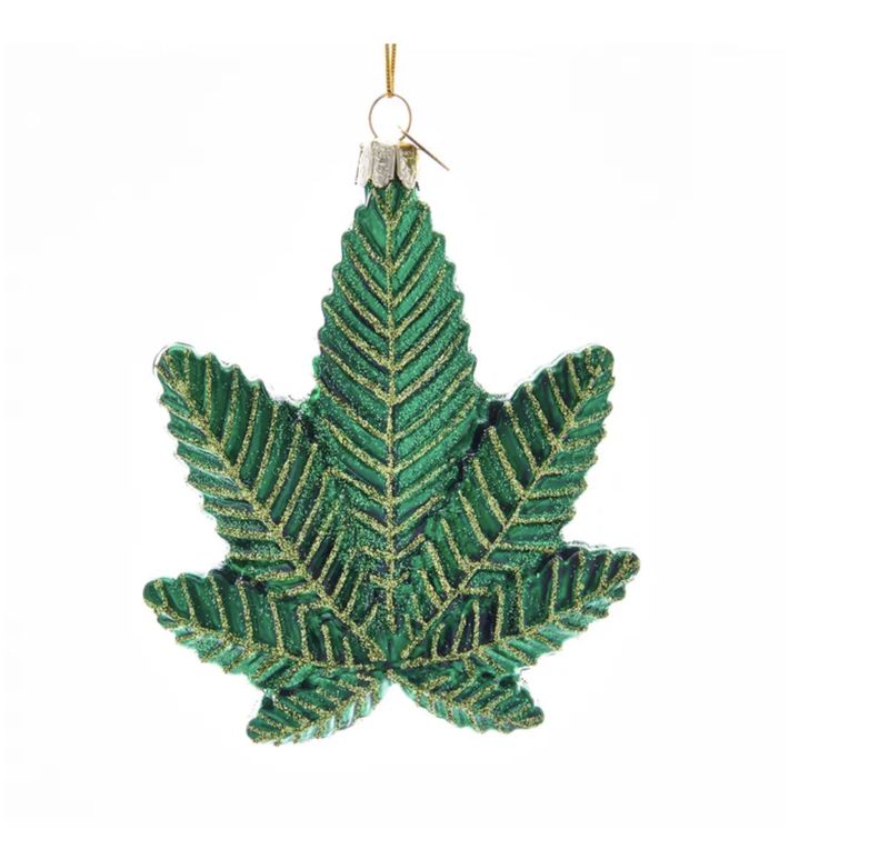 Cannabis Leaf Ornament