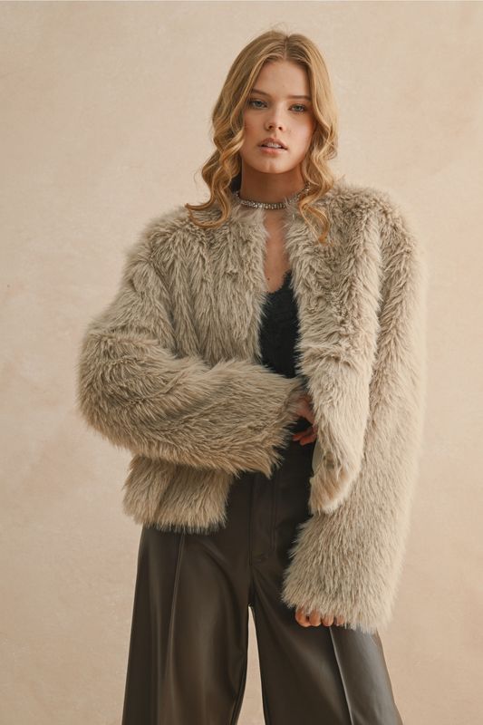 Stone Fur Jacket