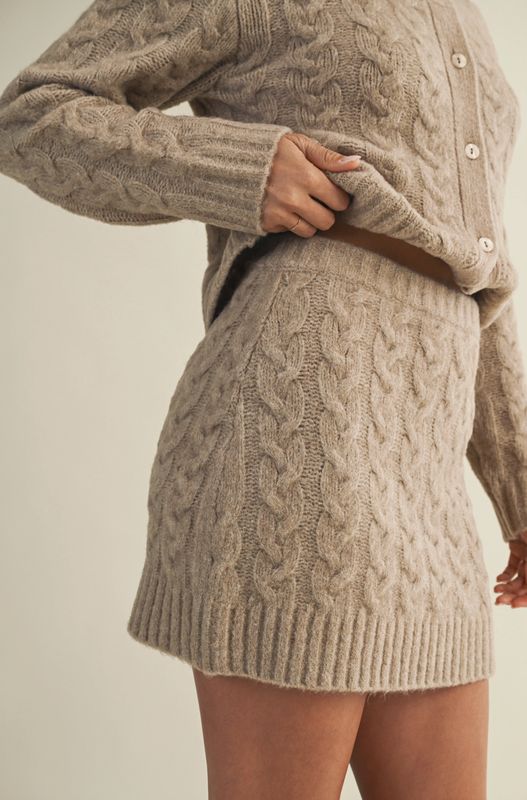 Cable Sweater Skirt