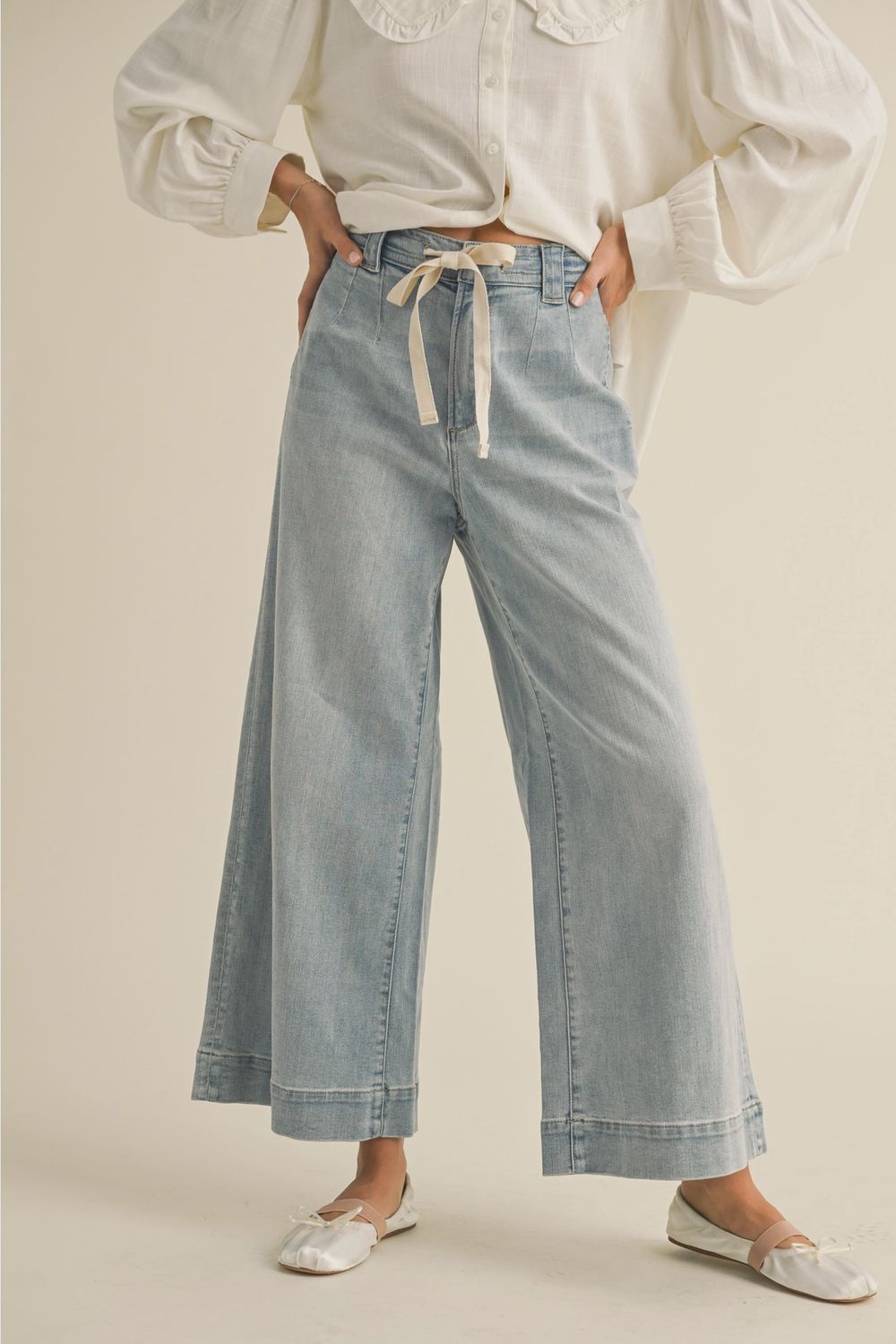 Tie Front Denim