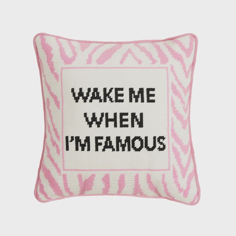 Famous Embroidered Pillow