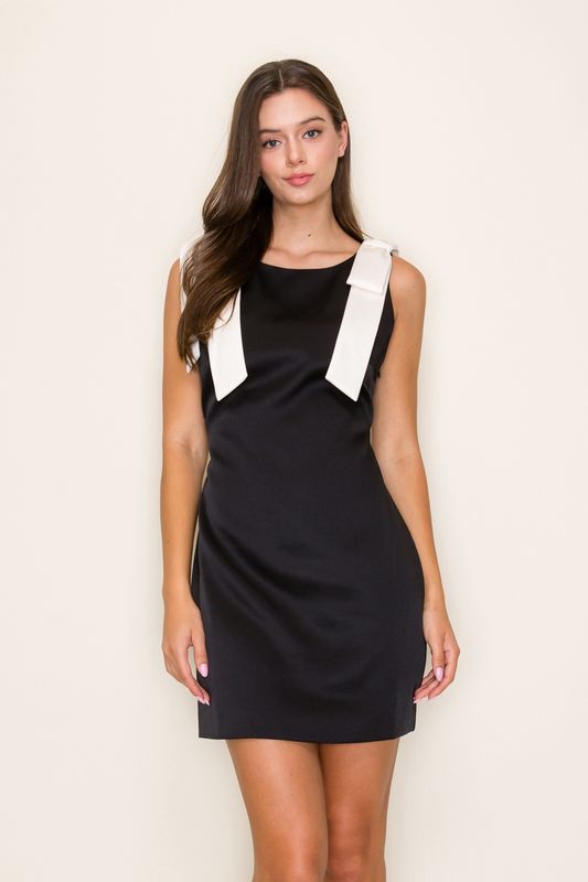Bow Detail Mini Dress